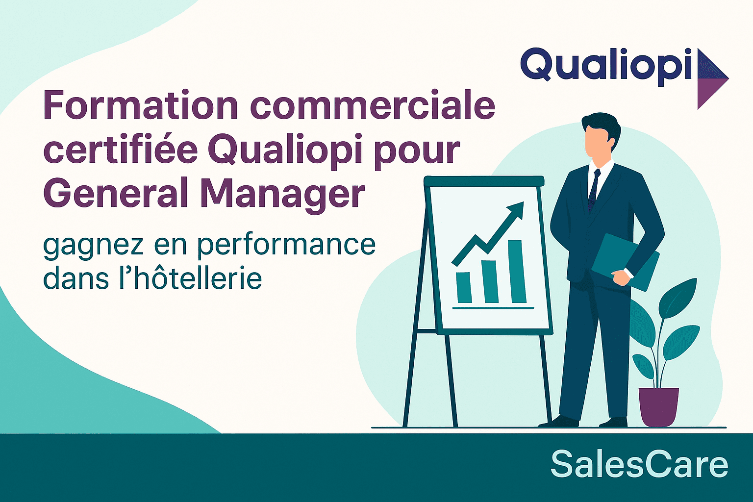 Formation commerciale certifiée Qualiopi pour General Manager et équipes commerciales